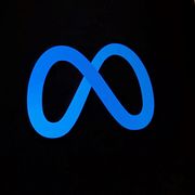 Metas logga på en telefon