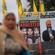 Sikhiska demonstranter i British Columbia.