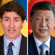 USA:s president Donald Trump, Kanadas premiärminister Justin Trudeau, Kinas president Xi Jinping och Mexikos president Claudia Sheinbaum