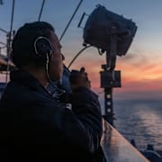 Den amerikanska marinen har delat en bild från båten.  