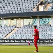 Tomma läktare under IFK Göteborg-AIK på Gamla Ullevi.