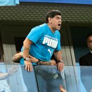 Maradona under Argentinas match mot Nigeria