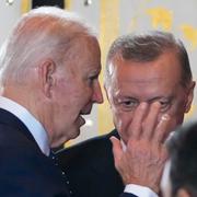 Joe Biden och Recep Tayyip Erdogan.