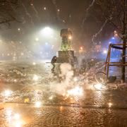 Möllevångstorget i Malmö under förra nyårsfirandet.