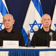 Israels premiärminister Benjamin Netanyahu och försvarsminister Yoav Gallant. 