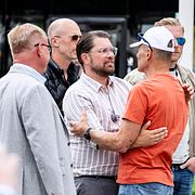 Sverigedemokraternas partiledare Jimmie Åkesson (SD) på besök i Lund.