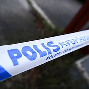 Ett avspärrningsband från polisen.