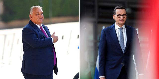 Orbán/Morawiecki. AP