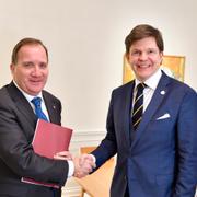 Stefan Löfven och Andreas Norlén.