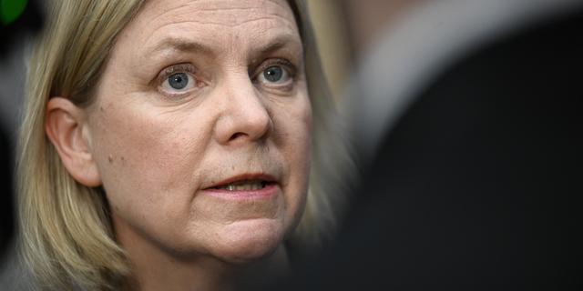  Socialdemokraternas partiledare Magdalena Andersson (S). Arkivbild. Pontus Lundahl/TT
