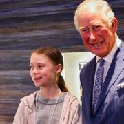 Greta Thunberg och prins Charles.