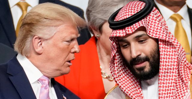Trump och bin Salman 2018. Kevin Lamarque / REUTERS