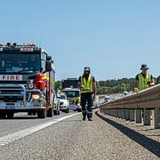 Räddningstjänsten letar efter kapseln.
