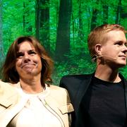 Isabella Lövin och Gustav Fridolin.