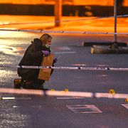 Skottlossningen vid Partihallarna i Östberga i södra Stockholm.