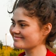 Arkivfoto: Ida Edling demonstrerar vid Europeiska domstolen för mänskliga rättigheter i september 2023. 