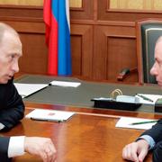 Ryssland president Vladimir Putin med oligarken Vladimir Putanin