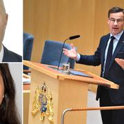 Serkan Köse, Esma Yagci och Ulf Kristersson.