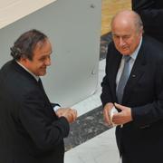 Michel Platini och Sepp Blatter