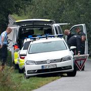Polisen spärrade av platsen