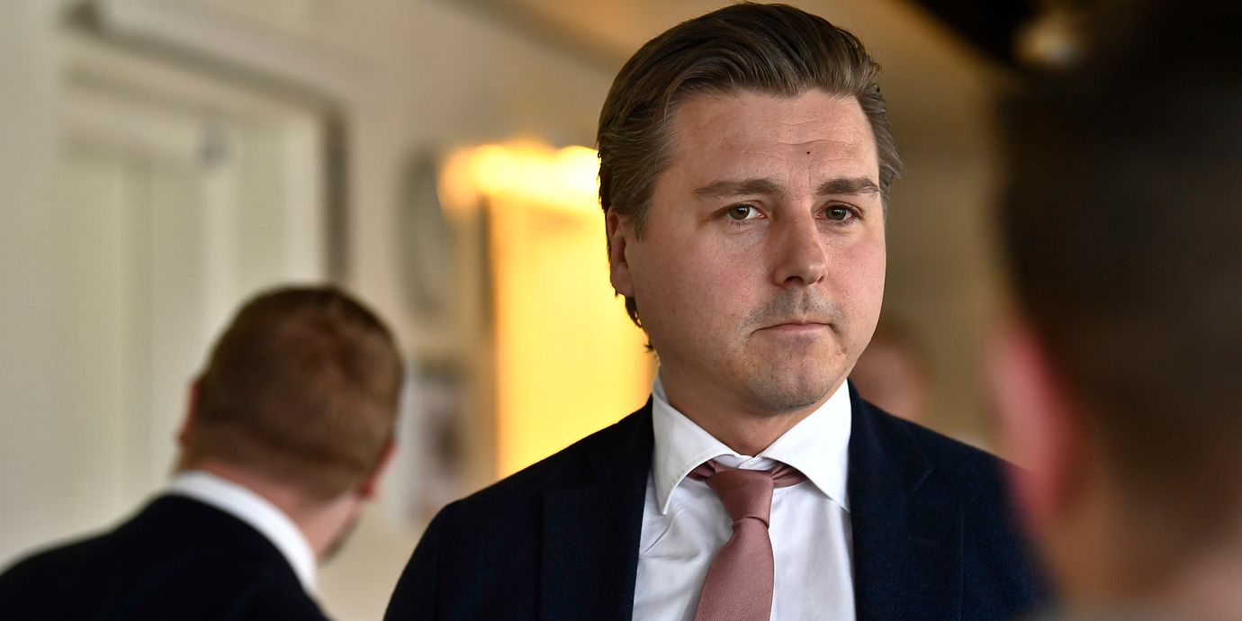 Arkivbild från 2023: Gustav Gellerbrant, chef för Sverigedemokraternas riksdagskansli.