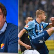 Djurgårdens sportchef Bosse Andersson och Felix Beijmo. 