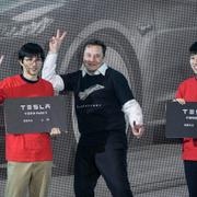 Teslachefen Elon Musk i Shanghai vid Model 3-premiären i landet.