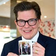 Sveriges riksdags talman Andreas Norlén i sitt hem i Norrköping, 9 september.