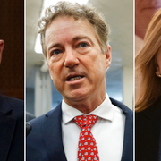 Jim Risch, Rand Paul och Marsha Blackburn.