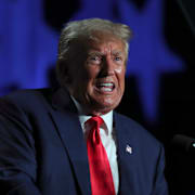 Former President Donald Trump speaks at the 56th annual Silver Elephant Gala in Columbia, S.C., Saturday, Aug. 5, 2023. (AP Photo/Artie Walker Jr.)  SCAW139 Artie Walker Jr. / AP