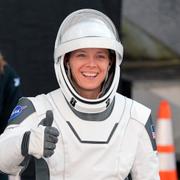 Astronaut Nichole Ayers, piloten på rymdskeppet. 