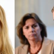 Pernilla Ståljammar, Isabella Lövin och Gustav Fridolin. 