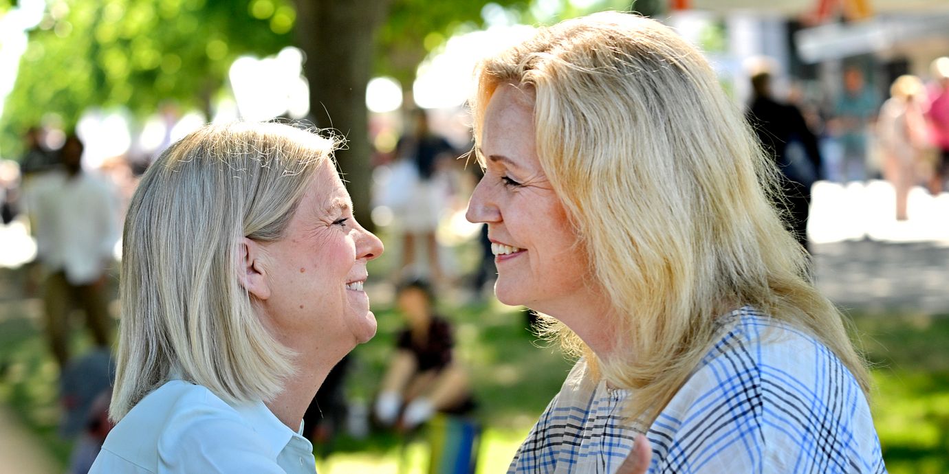 Andersson och Thand Ringqvist under Almedalsveckan i somras.