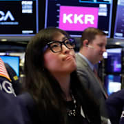 Illustrationsbild. Investerare på Wall Street.