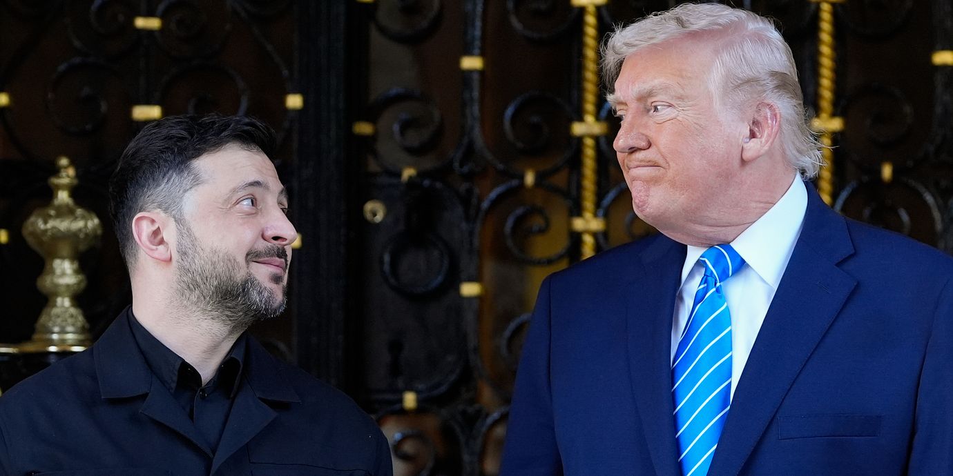 Volodymyr Zelenskyj och Donald Trump.