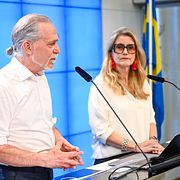 Miljöpartiets språkrör Daniel Helldén och Janine Alm Ericson, ekonomiskpolitisk talesperson.