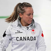 Rachel Homan under måndagens match mot Kina. 