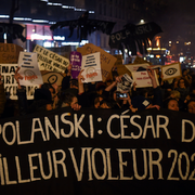 Protester utanför Cesárgalan /Adèle Haenel