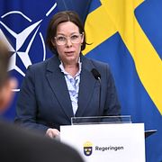 Statsminister Ulf Kristersson (M) och utrikesminister Maria Malmer Stenergard (M).