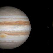 Jupiter och månen Europa