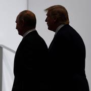 Donald Trump och Vladimir Putin. Bild från 2019. 