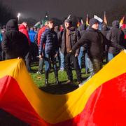 Arkivbild. Demonstration med islamfientliga Pegida i Desden.