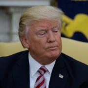 Donald Trump i Vita huset på tisdagen.