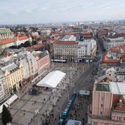  Zagreb, huvudstad i Kroatien.