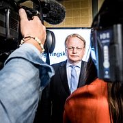 Peter Hultqvist, försvarsminister (S). 