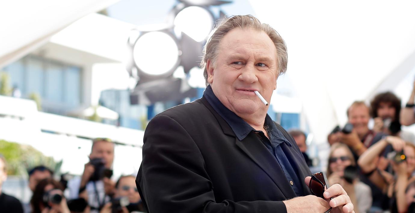 Gerard Depardieu på cannes-festivalen 2015. 