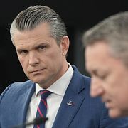 USA:s försvarsminister Pete Hegseth och ordföranden för USA:s försvarschefer, Dan Caine.