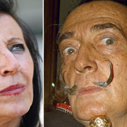 Pilar Abel och Salvador Dalí. 