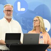 Utbildningsminister Johan Pehrson och skolminister Lotta Edholm, båda (L)