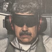 Påstådd bild på Maduro i amerikansk fångenskap. 